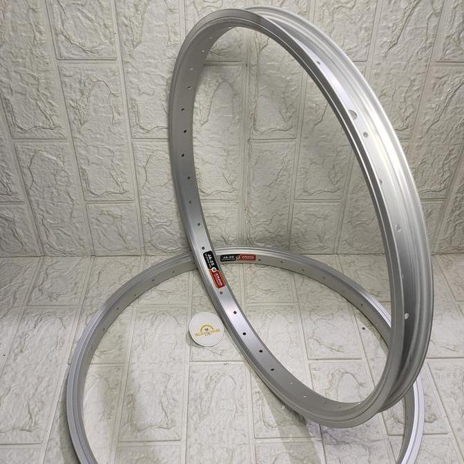 Rims Velg BMX 20 Murni ARAYA JA25 ETRTO 406 Lubang 36H Rim Alloy Single Wall Tapak Lebar Silver Sepe