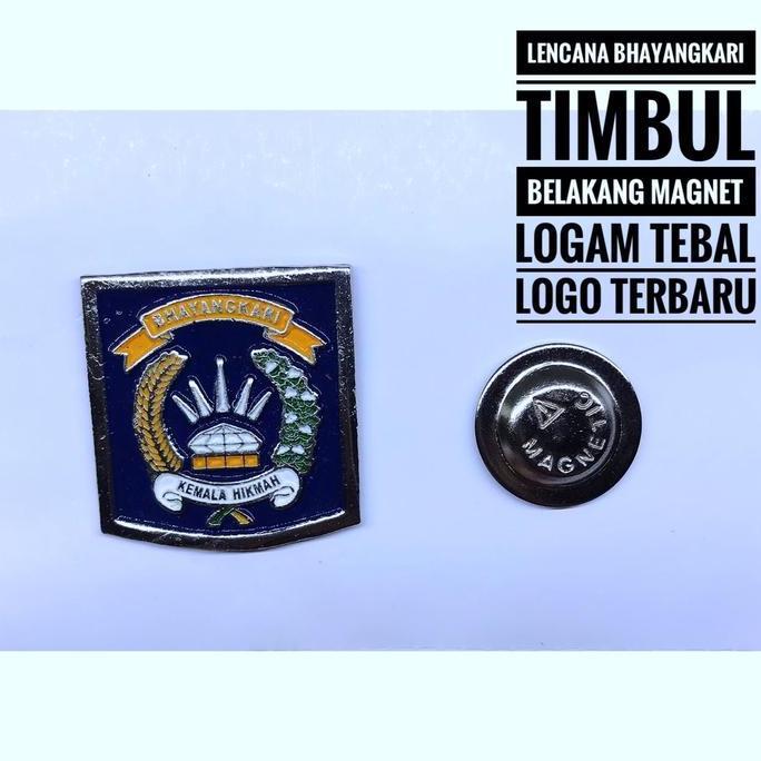 Sparkling- Pin Bros Bhayangkari Timbul Belakang Magnet / Paku