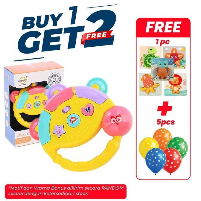 TERLARIS MAINAN MUSIK BAYI - MUSICAL TAMBOURINE - MAINAN ANAK 1 TAHUN