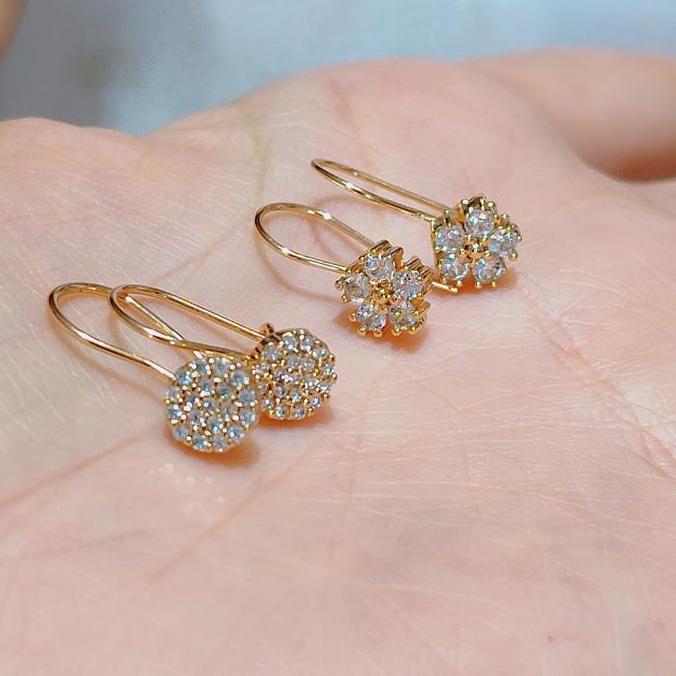 Sparkling- Anting Kait Anting Permata Anti Karat-Bestjewelry