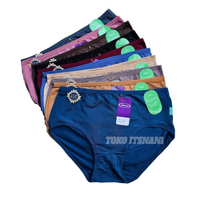 Cd Sorex 1239 Super Soft 3-6-12 Pcs | Celana Dalam Wanita Sorek Multiwarna Bahan Lembut