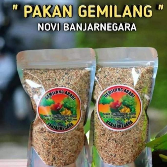 MILET GEMILANG ABADI BANJARNEGARA PAKAN DOSIS TINGGI UNTUK LOVEBIRD
