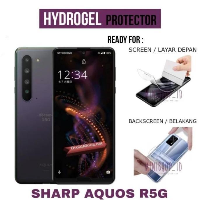 SHARP AQUOS R5G R3 R6 Z2 V R15 C10 R2 ANTI GORES JELLY HYDROGEL CLEAR