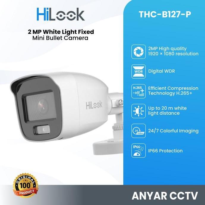 HILOOK THC-B127-P / CAMERA HILOOK COLORVU 1080P HILOOK B127P RESMI