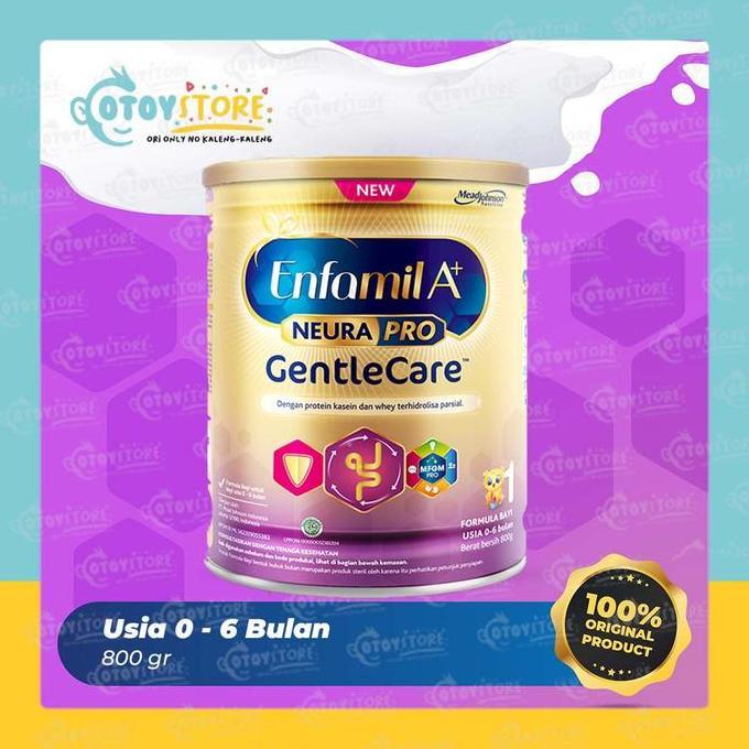 Gyunyu- Enfamil A+ Gentle Care ( 0- 6 Bulan ) 800 Gram