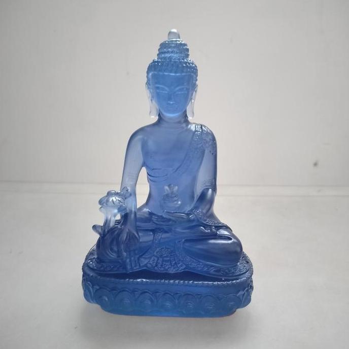 :::::::] Patung Buddha Obat Yo Se Hut Medicine Buddha Bhaisajya Guru size L