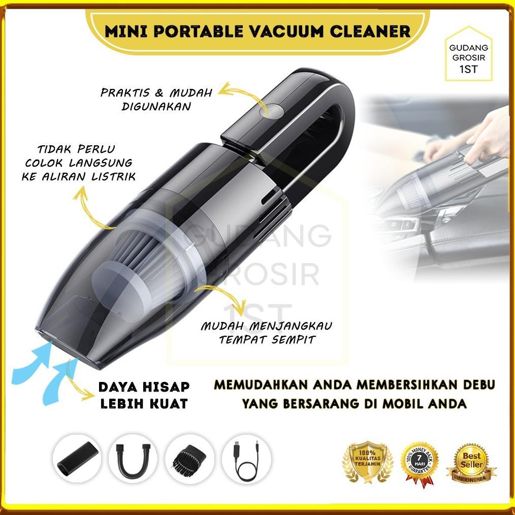 Penyedot Debu Mobil Portabel | Alat Penyedot Debu Portable | Mini Portable Vacuum Cleaner Diskon