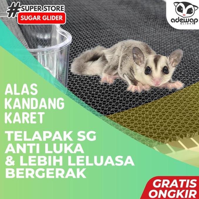 Alas kandang Karet / Kucing kelinci hamster musang ukuran L besar