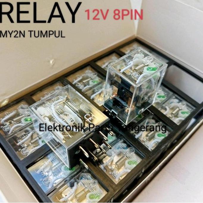 Relay My2N 12 Volt 8Pin Tumpul 5A 250Vac Relay 12Volt 8Pin My2N Tumpul Relay 12V 8Pin My2N Tumpul Re