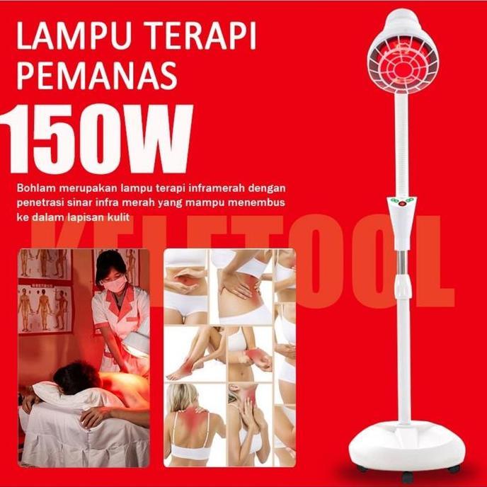 MORIFOYU 150 Watt Fisioterapi Inframerah Alat Fisioterapi Lampu Terapi Sinar Infra Red Infrares Fisi