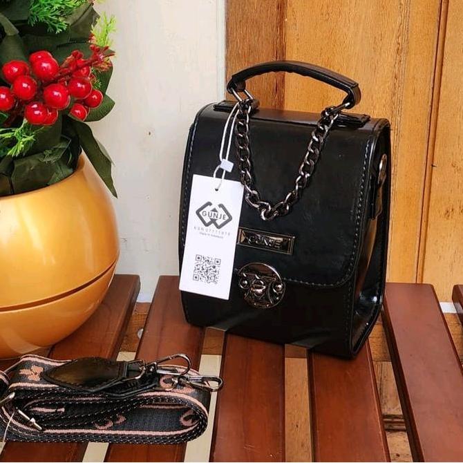 Tas Wanita Tas Gunje Orginal Selempang Hp Miniso Glossy,,, 3452