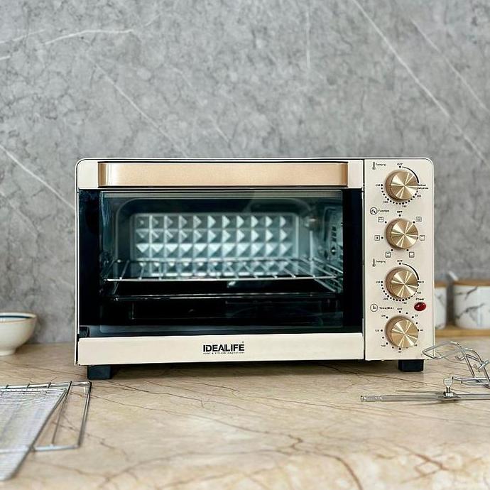 Oven Listrik Idealife Mo-3501 Low Watt Kapasitas 35 Liter Pasti Diskon