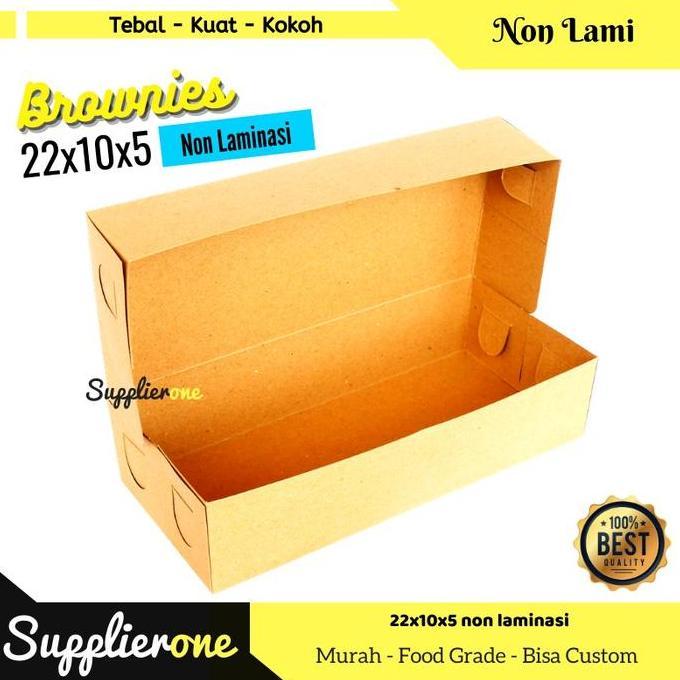 Xfood- Dus Brownies Non Laminasi Isi 25 / Box Brownies / Kemasan Brownies