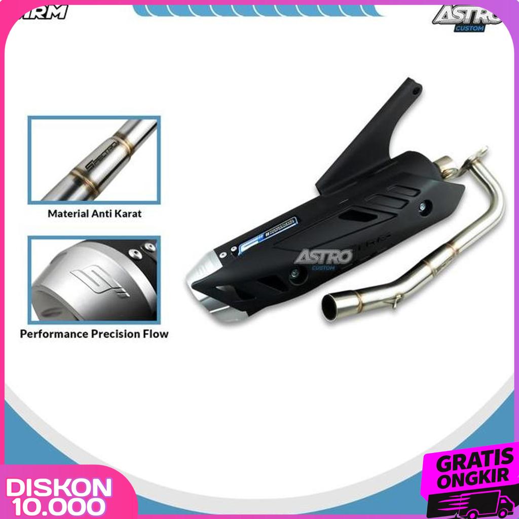 Spectro Knalpot Torko Mio M3 Soul Gt Fino Xride 125 Kenalpot Standar Racing Full Package Stainless