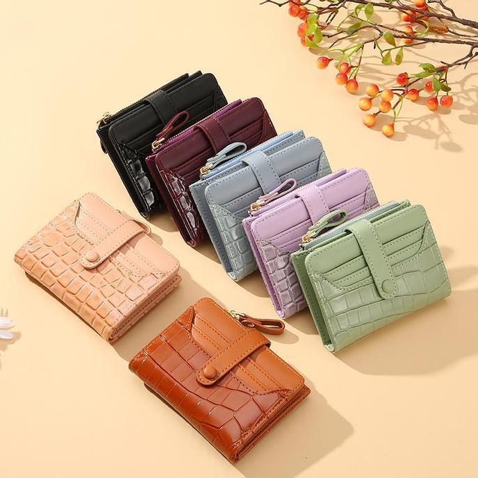 Molly35 tasmolly Dompet wanita mjeey ori wallet dompet wanita import croco leather dompet terbaru do