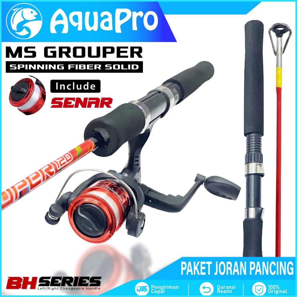 Paket Set Joran Pancing Spinning JM 1.20m / 1.35m / 1.50m Reel Pancing Series BH200 Spinning Rod Sud