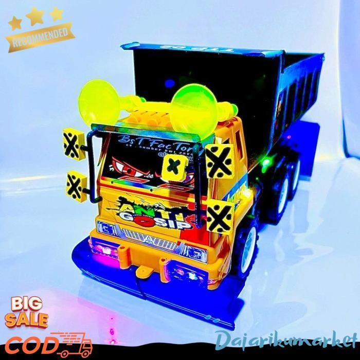 Miniatur Truk Oleng Mainan Mobil-Mobilan Anak Cowok Modifikasi Truk Oleng