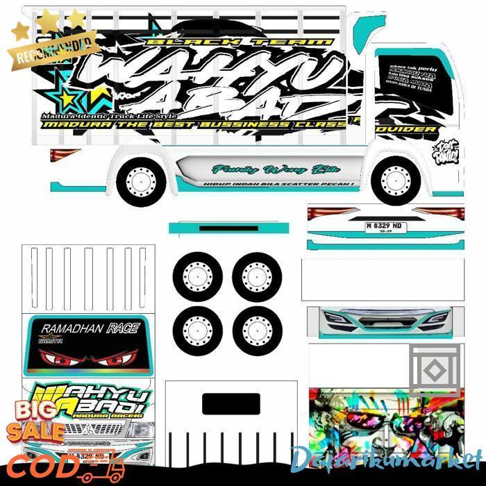 Pola Stiker Miniatur Truk Wahyu Abadi 02