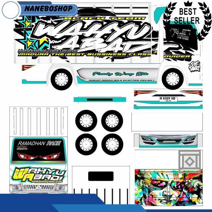 Pola Stiker Miniatur Truk Wahyu Abadi 02