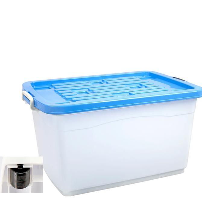 Promo Box Container 160 Liter Green Leaf 7884 Plastik Storage Tempat Penyimpanan Barang Mainan Spare