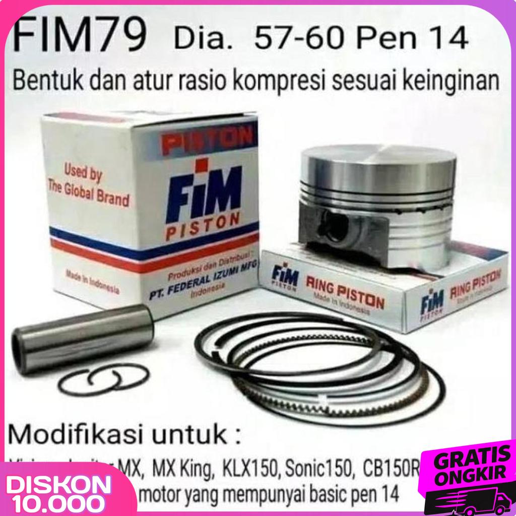Piston Fim Modifikasi Vixion Jupiter Mx Mx King Sonic 150 Cb150R Cbr150R Klx Pin14 Fim79