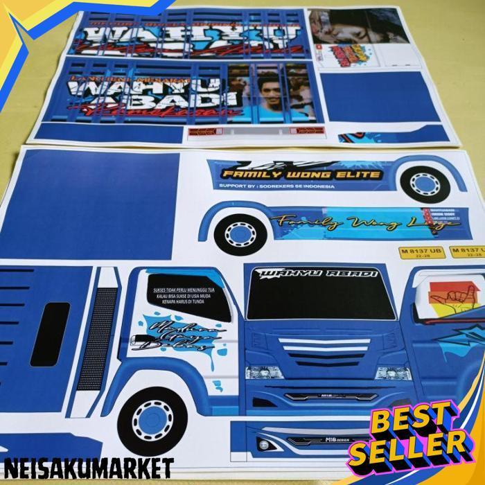 Pola Stiker Miniatur Truk Oleng Ukuran Besar