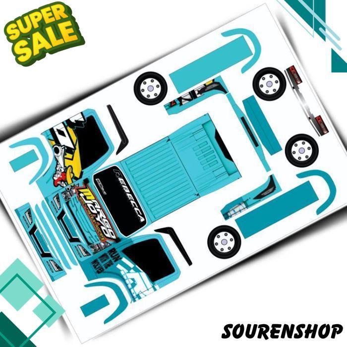 Pola Stiker Truk Oleng Ukuran Besar 2 Lembar