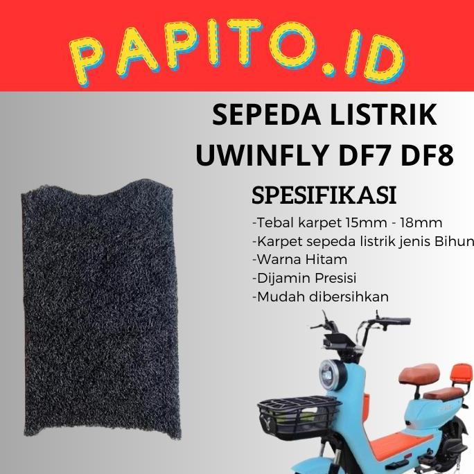 TERLARIS KAET ALAS PIJAKAN KAKI WINFLY MODEL MIE MI BIHUN BAHAN PREMIUM SEPEDA MOTOR LISTRIK UWINFLY
