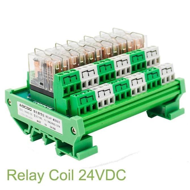 Terminal relay DPDT 6 channel Omron