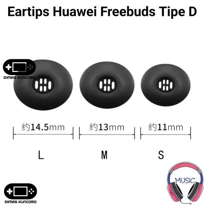 Eartips Huawei Freebuds Tipe D silicone silikon ear tips tip karet rubber huawei freebuds 6i 5i 4i p