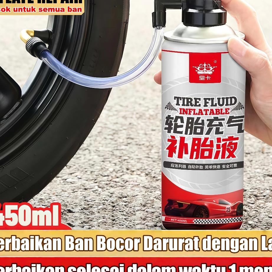 Cairan Alat Tambal Anti Bocor Ban Tubeless Motor/Mobil 450Ml Sepeda Listrik Otomatis Penambal S