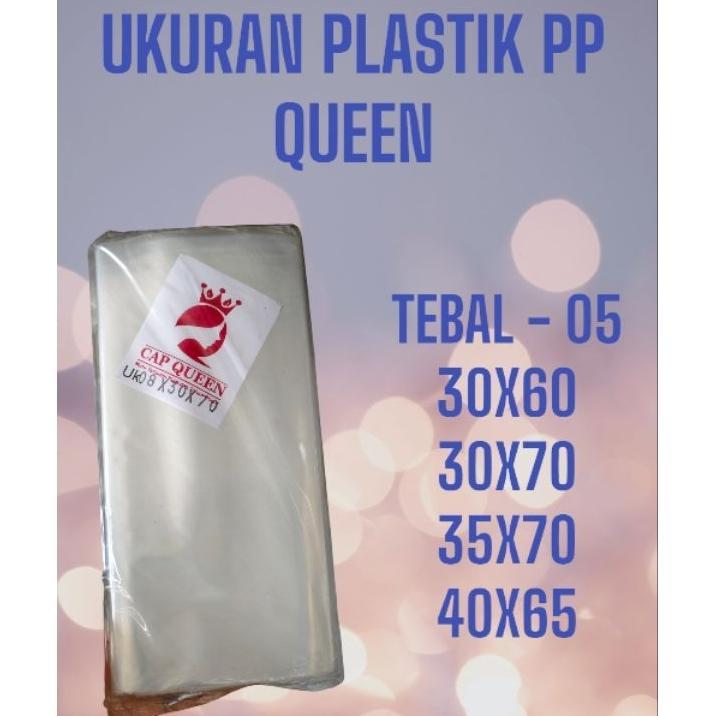Plastik Pp Queen / Plastik Potongan Tebal 05 Ukuran 30X60 35X70  30X70