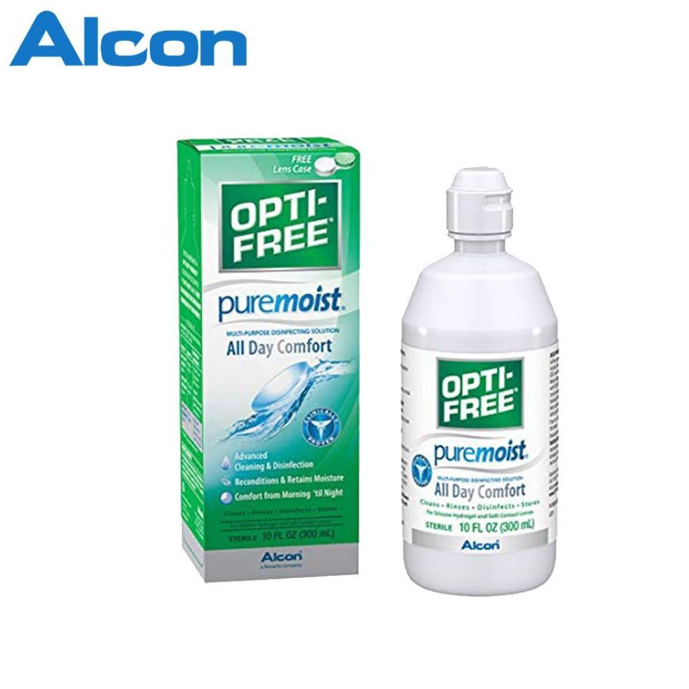 Lensza | Opti Free Solution Puremoist By Alcon | Optifree Pure Moist 300Ml | Cairan Softlens Opti Fr