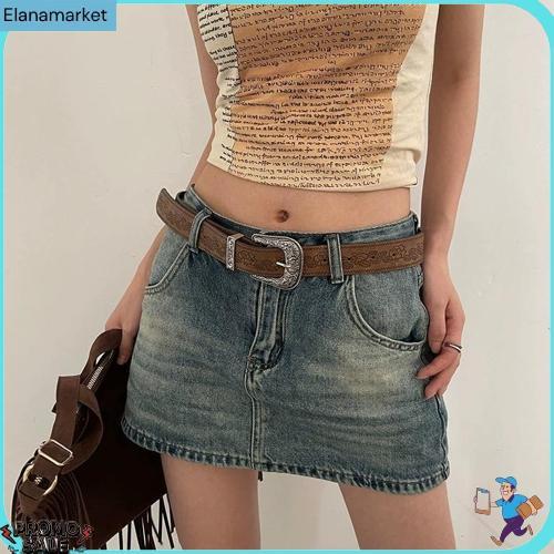 Belt Vintage Amerika Ikat Pinggang Wanita Fahsion Tahan Lama Sabuk Pinggang Lebar Kulit Pu Sabuk Wan