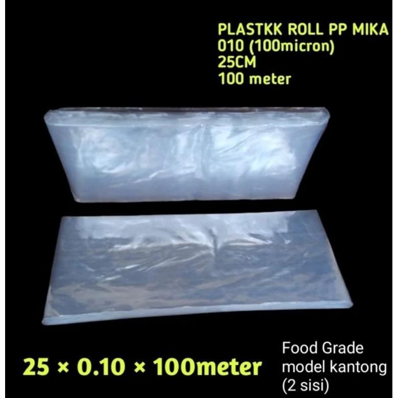 Plastik Roll Pp Mika 010 25Cm Plastik Tebal Snack