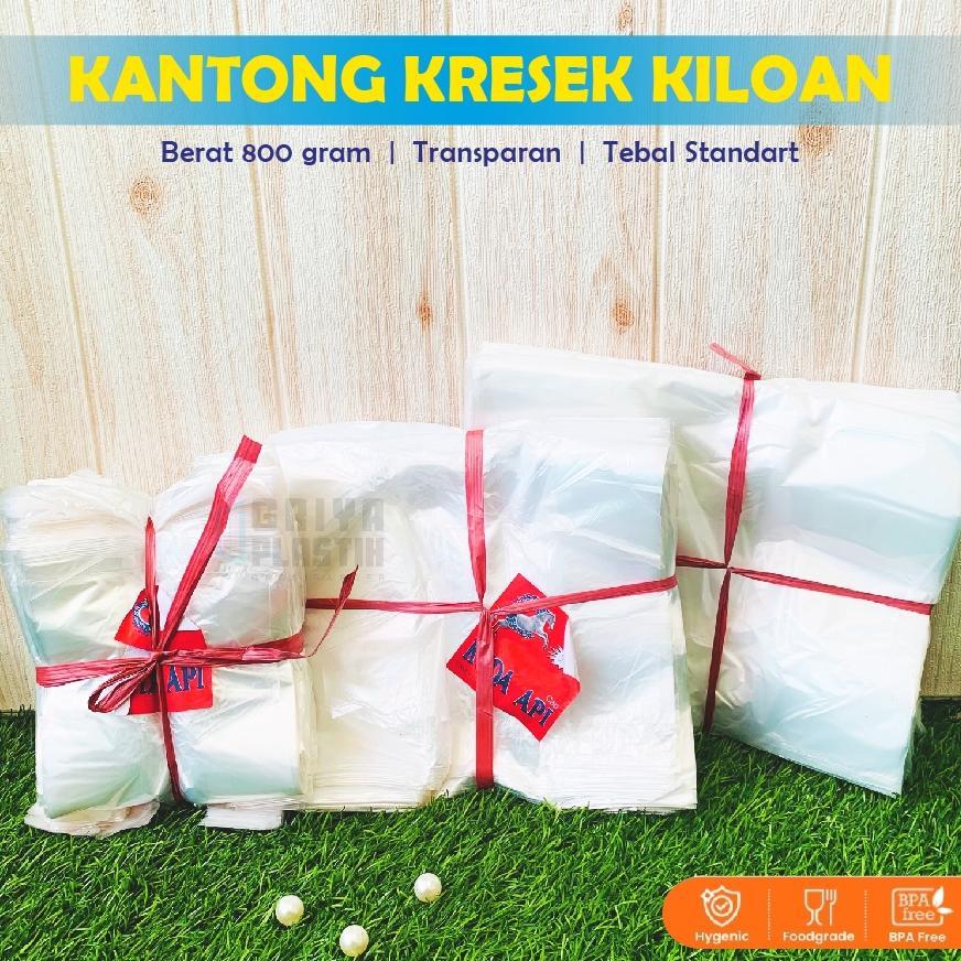 [750Gr] Kantong Kresek Kiloan Bening | Kresek Los | Kresek Transparan | Kresek Kiloan