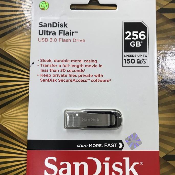 Bst Ready Original Sandisk Flashdisk 256Gb Ultra Flair Usb 3.0 Flash Disk 256Gb Best Seller