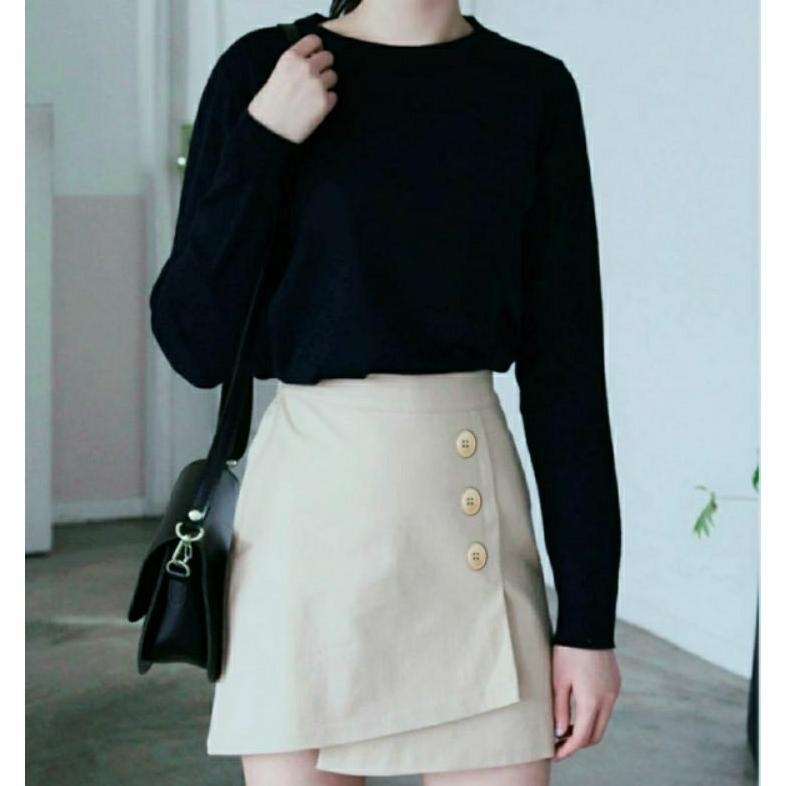 Disc Korean Miniskirt Rok Celana Pendek Wanita | Hotpants Celana Rok Wanita Jumbo