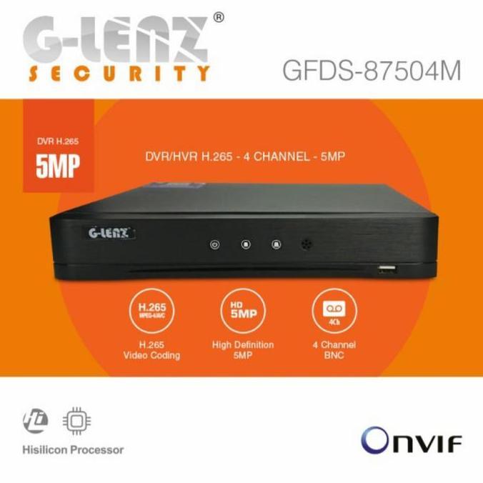 DVR 4CH GLENZ FULL 1080P DVR CCTV 4 CH 2MP 1080P