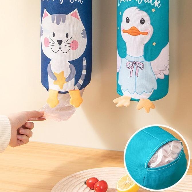 Storage Bag Gantung / Tas Organizer Penyimpanan Plastik Sampah / Keranjang Rak Dispenser Penyimpanan
