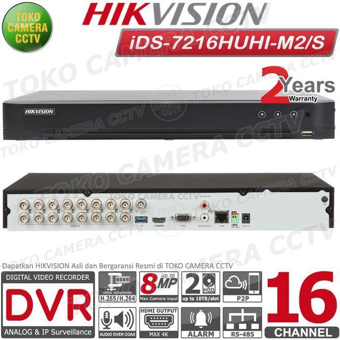 DVR RECORDER CCTV DVR HIKVISION 16 CHANNEL TURBO HD 16CH 5MP