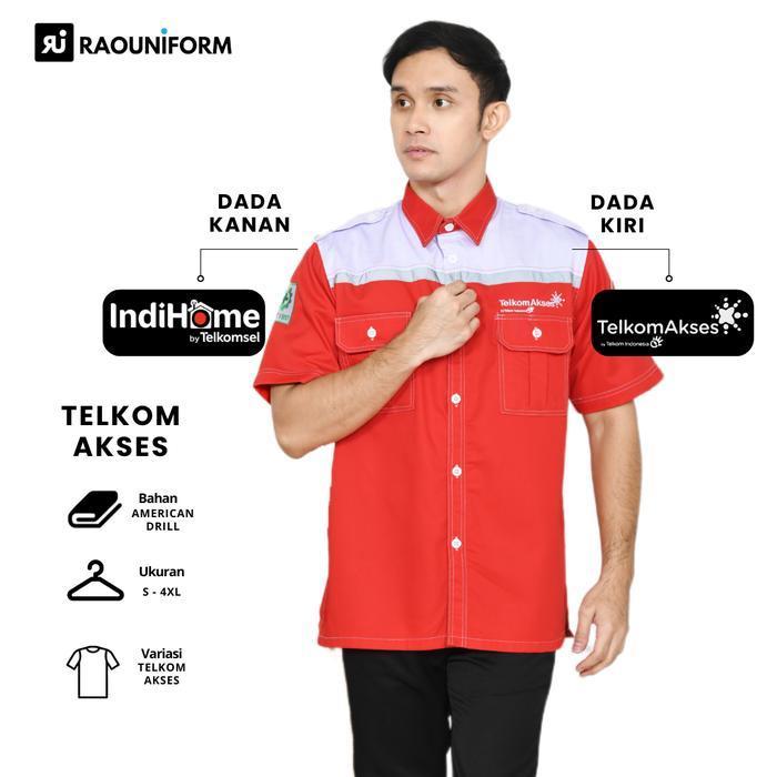 INDIHOME TELKOMAKSES-Baju kerja Indihome/seragam kerja kantor Indihome/kemeja Indihome telkomakses
