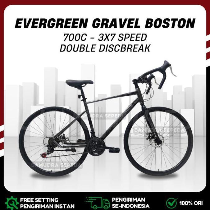 Kabinen_bone  - Sepeda Balap RoadBike ODESSY 700C 1010S / 1011 // EVERGREEN GRAVEL JAZZ // EVERGREEN