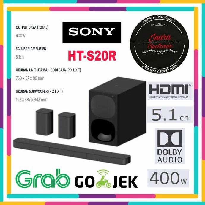 *Promo* Sony Soundbar 5.1Ch Ht-S20R
