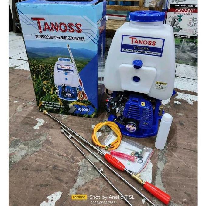 diaryfresh - knapsack sprayer tanoss tn777 2tak 15 liter mesin kabut tanoss knapsack power sprayer x