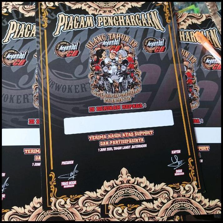 TERBARU PIAGAM ACARA BEGUNDAL CB PURWOKERTO 2025 