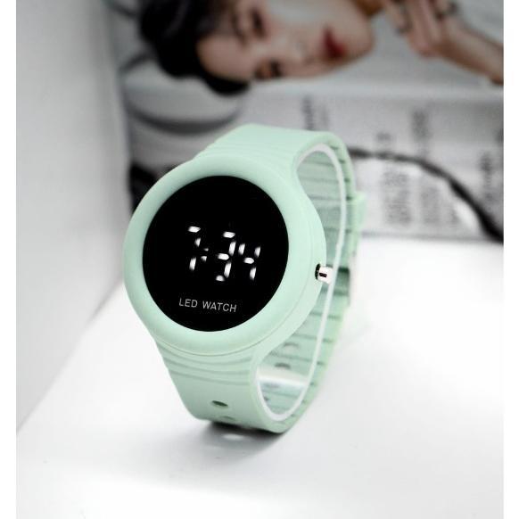 TERLARIS WBS JAM TANGAN LED DIGITAL PRIA WANITA RUBBER ELECTRONIC FASHION COUPLE ANAK REMAJA PREMIUM