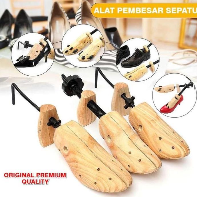 Shoes Stretcher Expander Shoe Bunion Pembesar Ukuran Sepatu Bahan Kayu