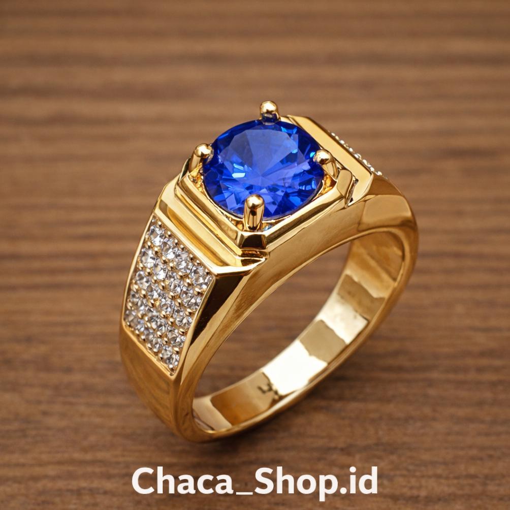 ORIGINAL CINCIN PRIA BATU ALAM TERBARU CINCIN TITANIUM ELEGAN & KUAT | BATU AKIK FASHION MASKULIN