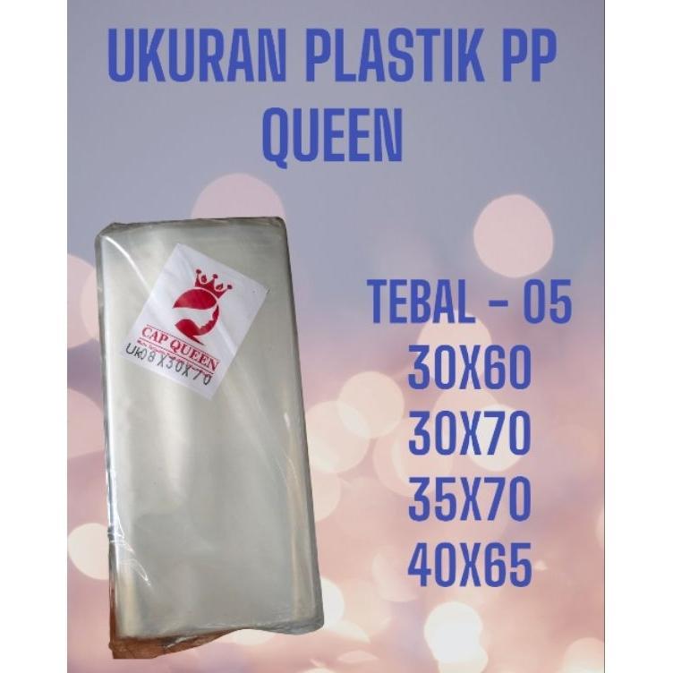 Plastik Pp Queen / Plastik Potongan Tebal 05 Ukuran 30X60 35X70  30X70